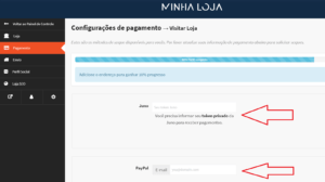 Config Juno e Paypal em Pluriverso